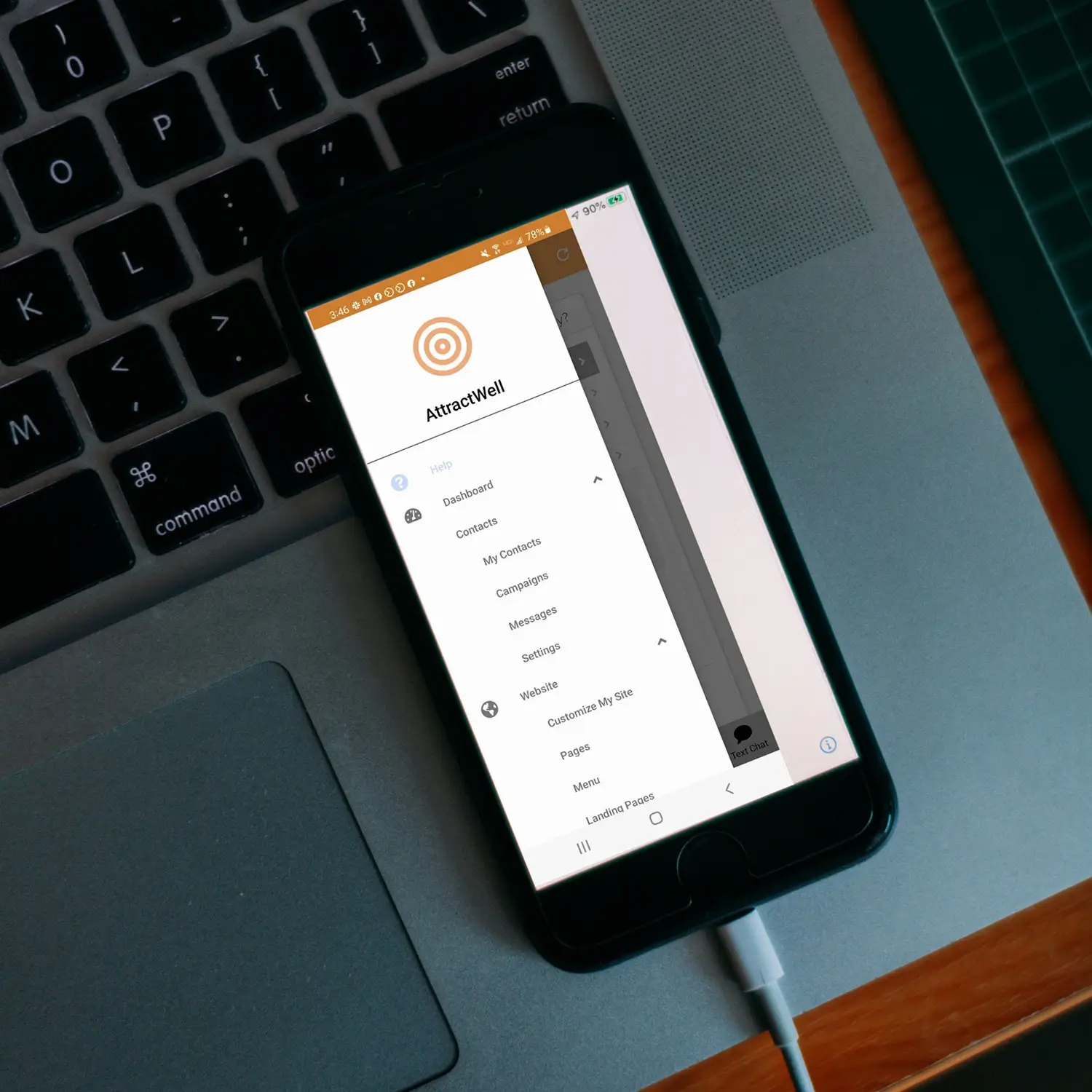 Text Marketing and 1:1 Text Chat With AttractWell